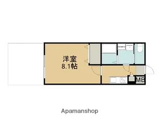 アンシェンヌ紫竹【102号室】の間取り