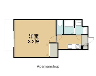 アンシェンヌ紫竹【205号室】の間取り