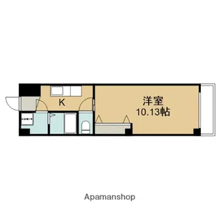 朱雀館【101号室】の間取り