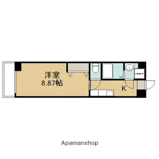 朱雀館【308号室】の間取り