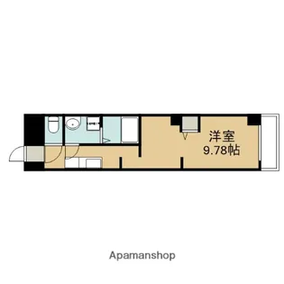 朱雀館【404号室】の間取り