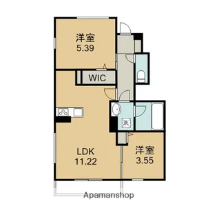 LIVRA紫竹【103号室】の間取り