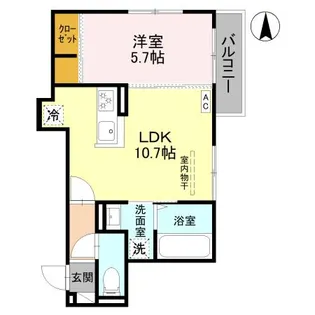ベルデ北山【2階】の間取り