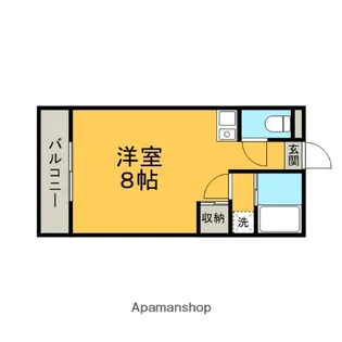 京都府京都市北区紫野東舟岡町【アパート】の間取り