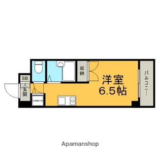 1Rの間取り画像