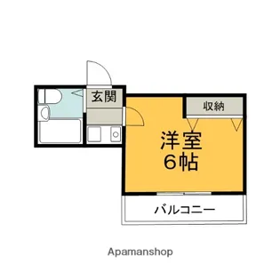 1Kの間取り画像