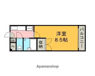 グランドールワタナベⅡ【507号室】の間取り