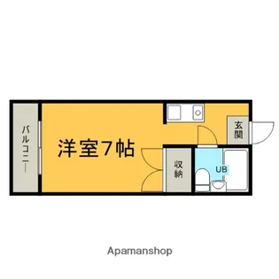ロイヤルコーポ紫野Ⅰ【409号室】の間取り