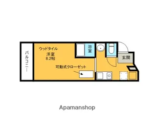 サンセール紫野【202号室】の間取り