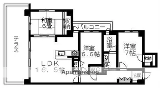 ユニーブル京都紫野【306号室】の間取り