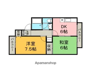 フォレスタ西賀茂【103号室】の間取り