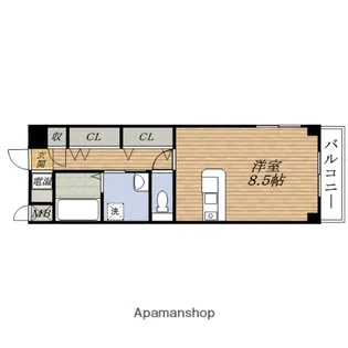 ビスタ江坂東【4階】の間取り