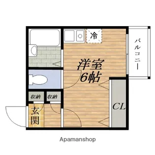 コーポラス常陽【3階】の間取り
