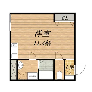 谷4プラザ【403号室】の間取り