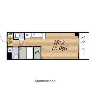 ニッケノーブルハイツ江坂【12階】の間取り