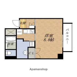 サンロワール江坂リュッセ【8階】の間取り