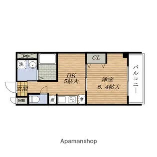第16関根マンション【505号室】の間取り