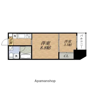 LA DOUCEUR江坂【10階】の間取り