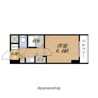 エステムコート新大阪【4階】の間取り