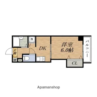 サンクリエイト江坂【407号室】の間取り