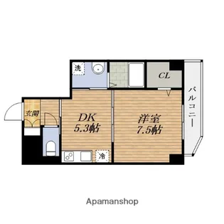 ブルーム江坂【1階】の間取り