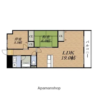 大阪府吹田市春日3丁目【マンション】の間取り
