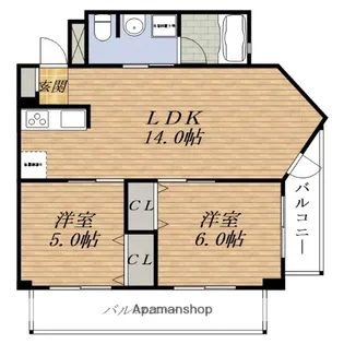 大阪府豊中市西泉丘3丁目【マンション】の間取り