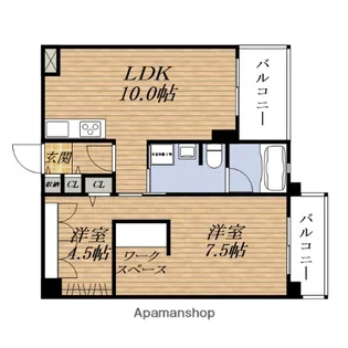 PHOENIX緑地公園【5階】の間取り