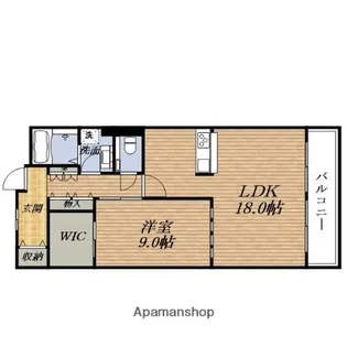 ブルージュ【1階】の間取り