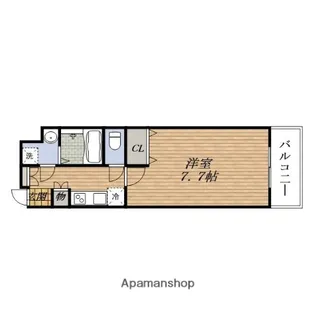 1Kの間取り画像