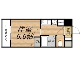プレサンス東本町【3階】の間取り