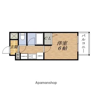 ノルデンハイム東三国Ⅱ【8階】の間取り