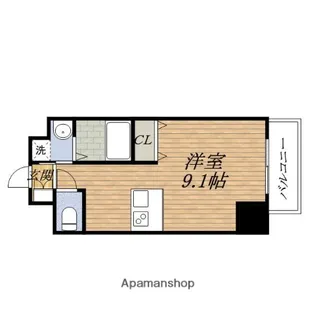 1Kの間取り画像