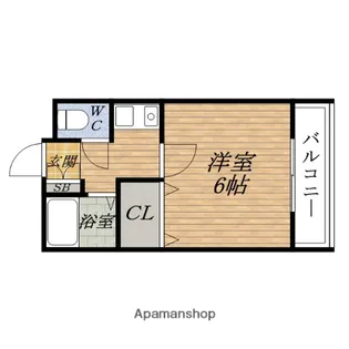 グリーンヒル江坂【3階】の間取り