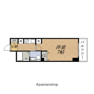 大阪府大阪市東淀川区東中島3丁目【マンション】の間取り