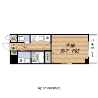 エスリード江坂垂水町【9階】の間取り