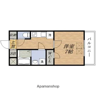 スプランディッド新大阪DUE【4階】の間取り