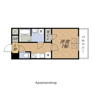 スプランディッド新大阪DUE【6階】の間取り