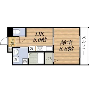 第12関根マンション【603号室】の間取り