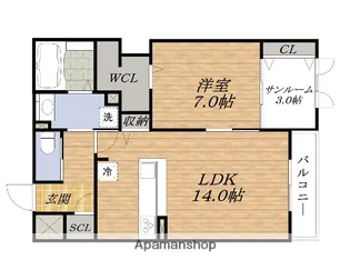 Auvergne Seybe【1階】の間取り