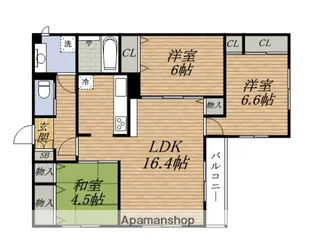 3LDKの間取り画像