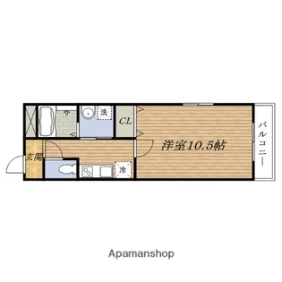 フジパレス豊新Ⅶ番館【1階】の間取り
