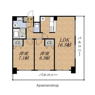 アーバネックス豊中桜塚【2階】の間取り