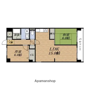 大阪府吹田市春日3丁目【マンション】の間取り