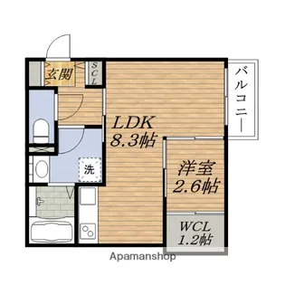 さくらキューブ【1階】の間取り