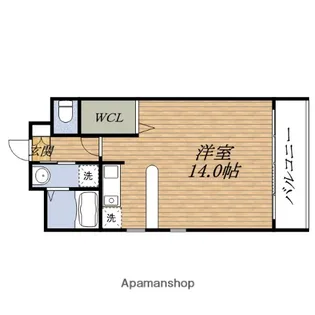 グランシャルマン 新大阪【3階】の間取り