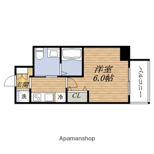大阪府大阪市東淀川区東中島1丁目【マンション】の間取り