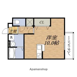 フラットヒル服部 A【2階】の間取り