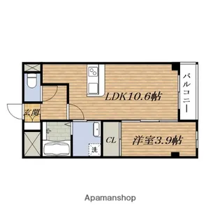グランウッド南吹田【2階】の間取り