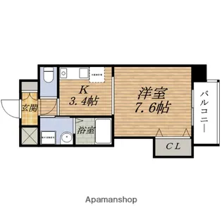 サウスアルカディア【2階】の間取り